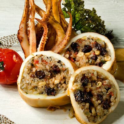 Calamari Stuffed with Rice