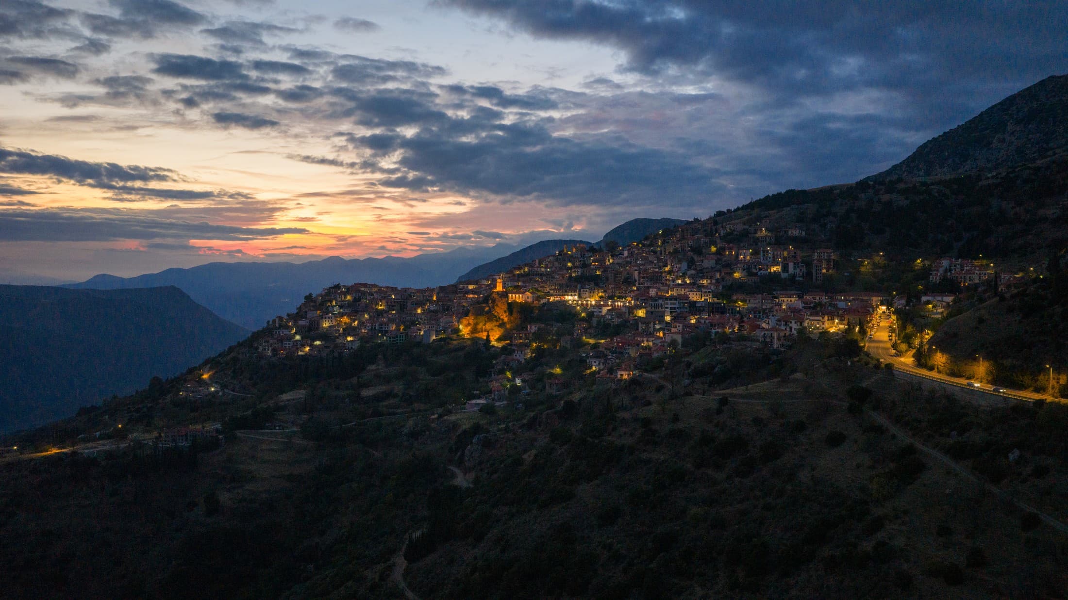Nachtleben in Arachova
