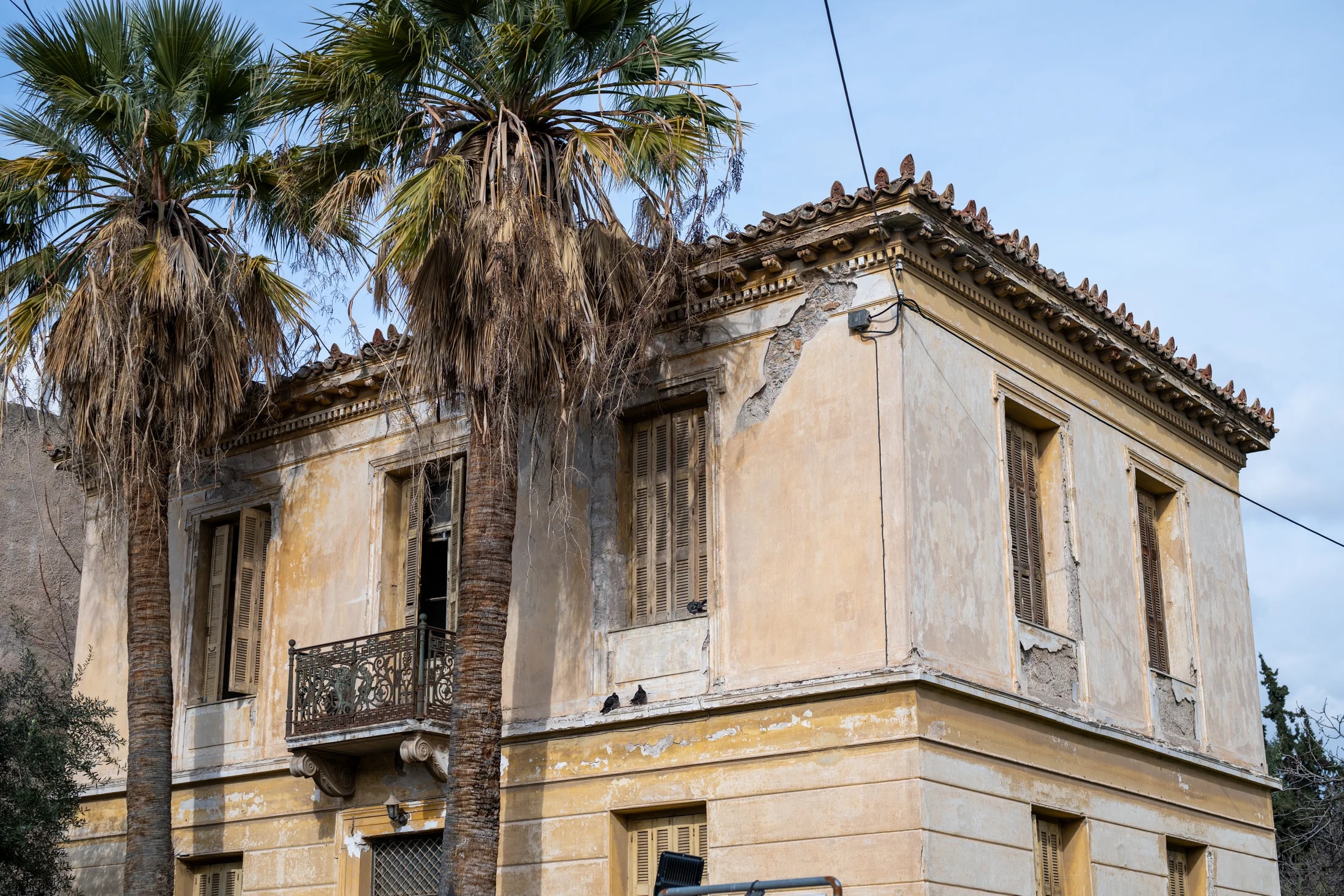 The neoclassical buildings of Elefsina