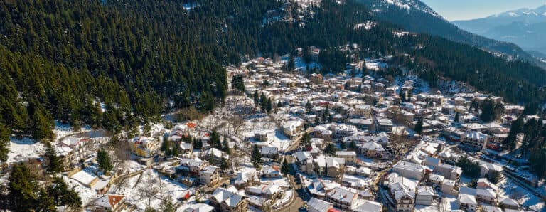 Malerische Dörfer im südlichen Pindos