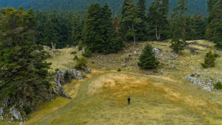 Escursionismo sul monte Parnasos